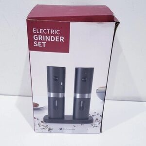 Electric Salt and Pepper Grinder Set, Automatic Gravity Salt and Pepper Grinder